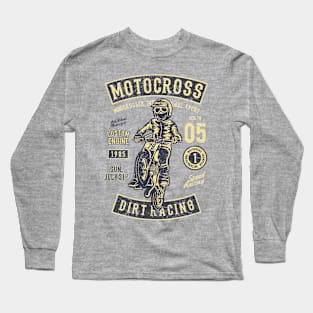 Motocross Dirt Racing Custom Engine 1985 Long Sleeve T-Shirt